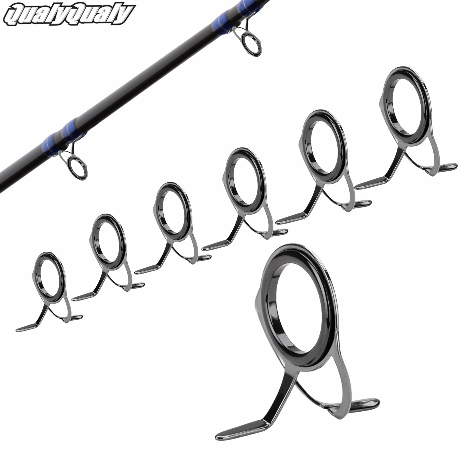 Fishing Rod Guide Replacement - 7 шт., ремонтный комплект направляющих удочки,