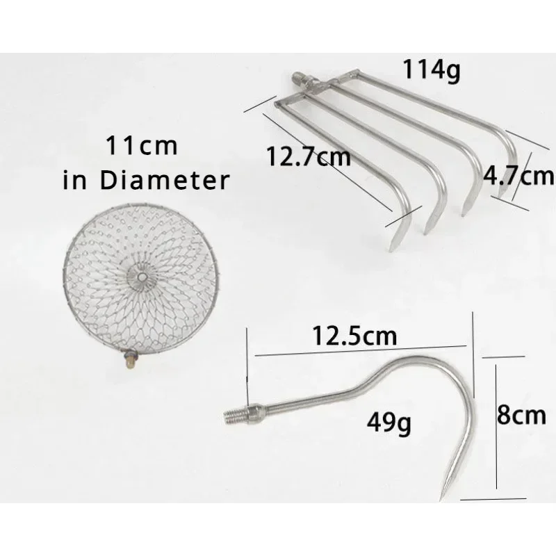 Fishing Rod Ice - Многофункциональный инструмент из нержавеющей стали: телескопическая