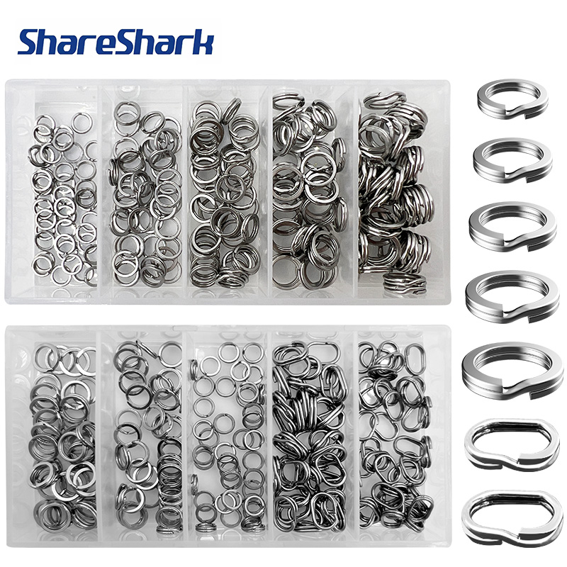 Fishing Rod Case - Кольца-сплитшайны ShareShark, 200 шт./упак., из высокопрочной