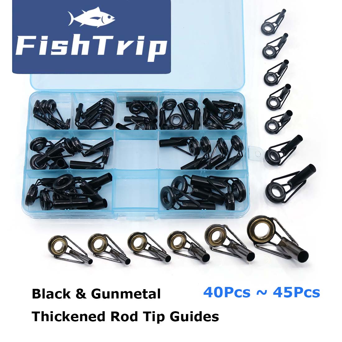 Fishing Rod Tip Replacement - Ремкомплект наконечника стержня FishTrip, 5 ~