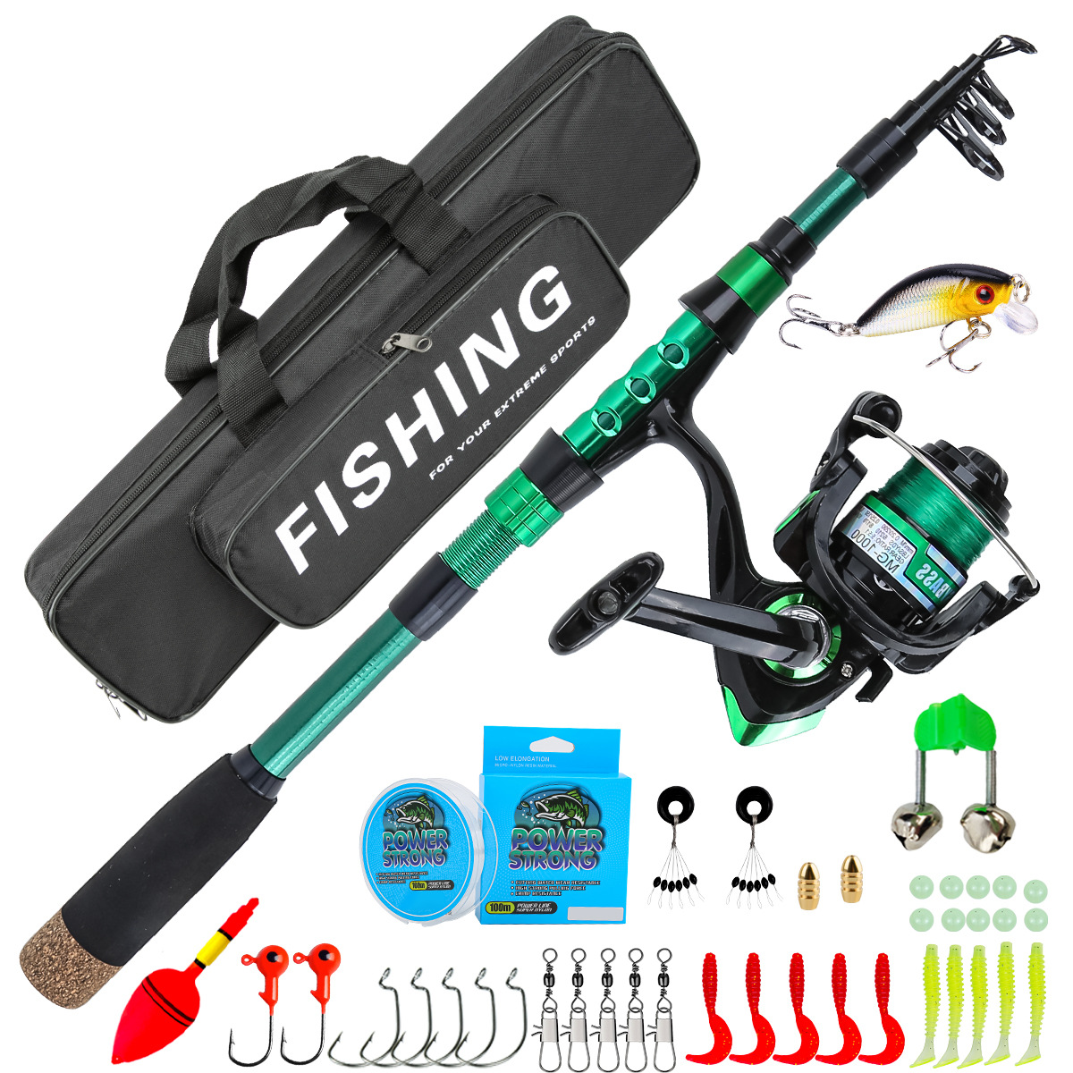 Fishing Rod Carbon Fiber - Удочка телескопическая из карбона, 1,8 метра,