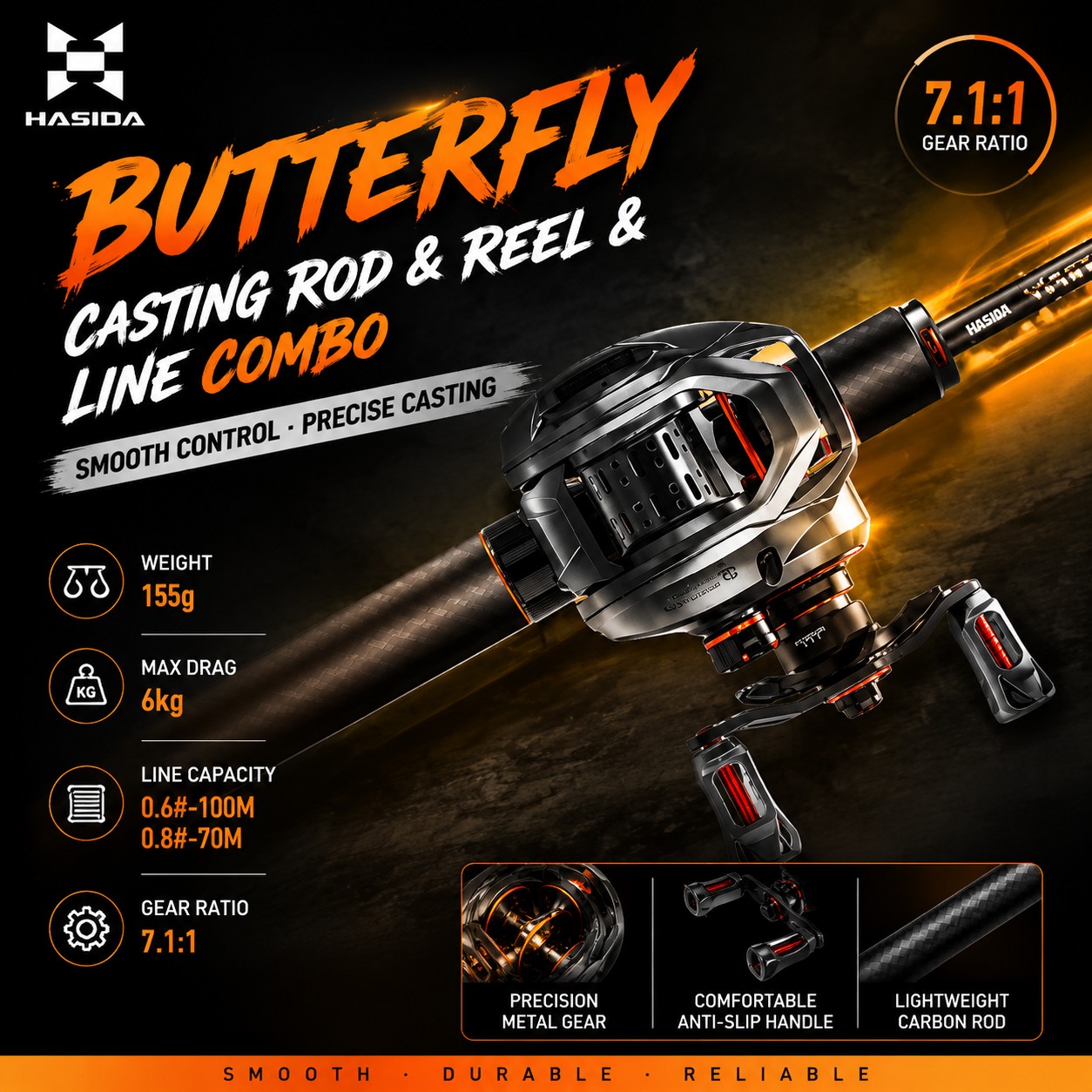 Удилище HASIDA BFS из карбона  – обзор и цена Fishing Rod Carbon Fiber