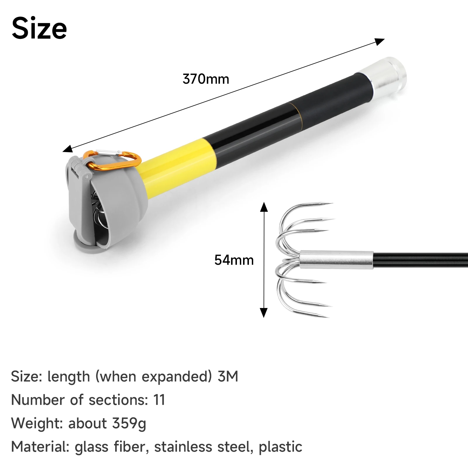 SANLIKE 7-когтевой крючок для  – обзор и цена Fishing Rod Carbon Fiber