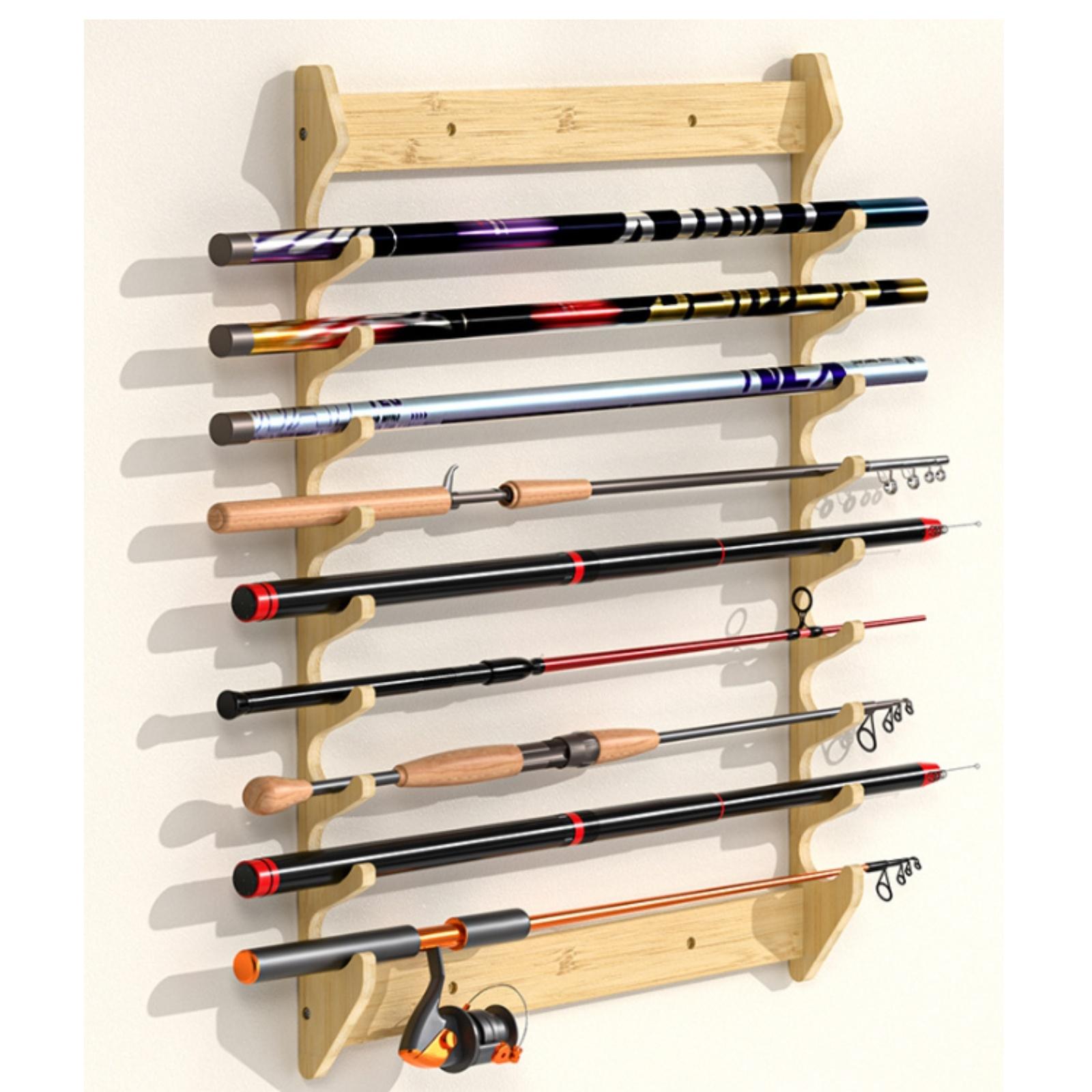 Настенный держатель для удочек – обзор и цена Fishing Rod Rack