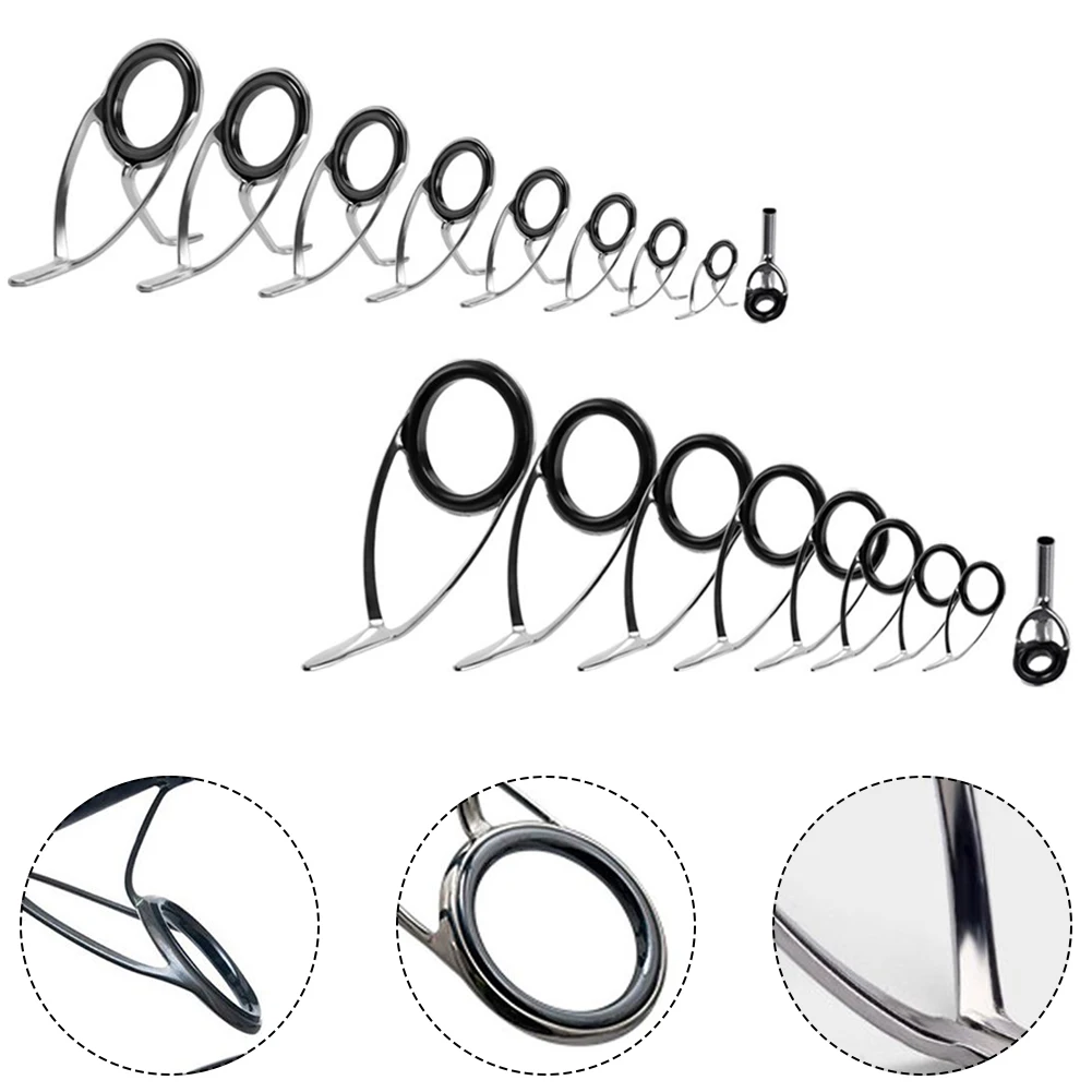 9 шт., верхнее кольцо для удоч – обзор и цена Fishing Rod Repair Kit