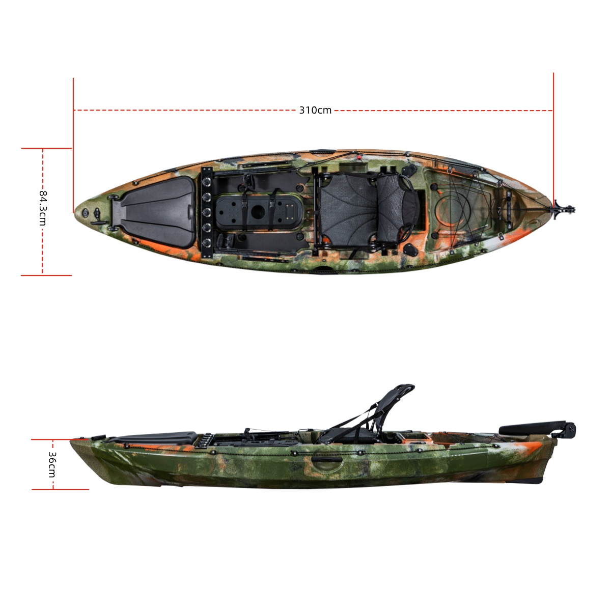 Рыболовный каяк LSF First-clas – обзор и цена Fishing Rod Boat