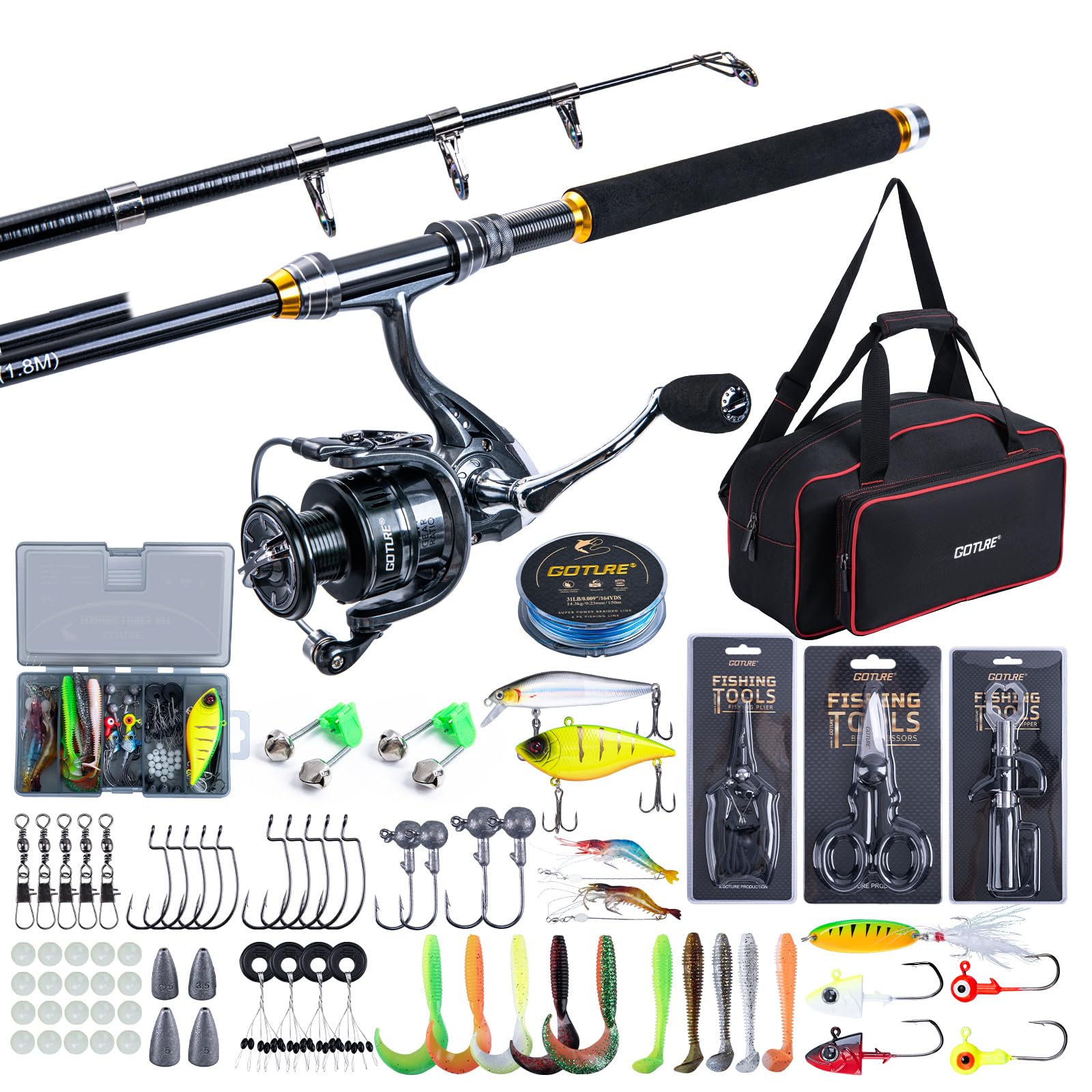 Комбинированные телескопически – обзор и цена Fishing Rod Spinning